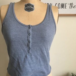 Gray Crop Top